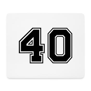 40 - Mouse Pad (horizontal) - white - Front