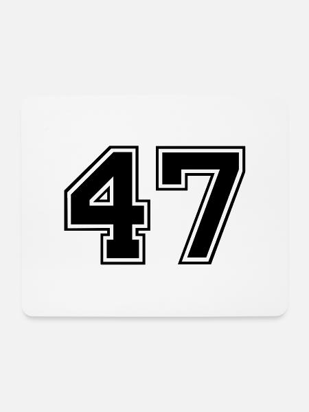 47 - Mousepad (Querformat) - Weiß