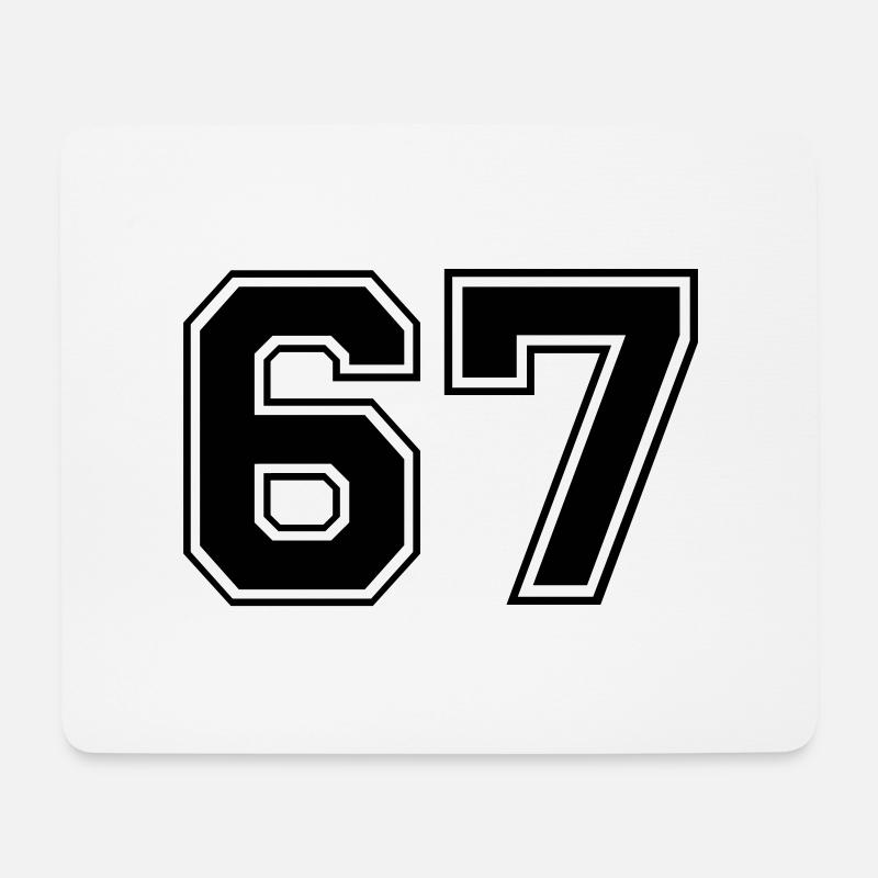 67 - Mousepad (Querformat) - Weiß