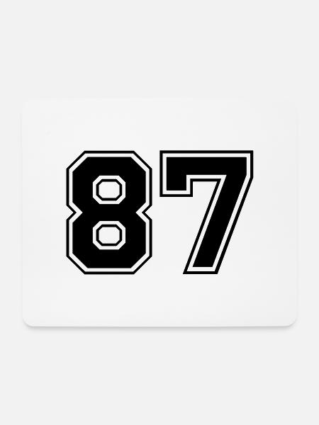 87 - Mousepad (Querformat) - Weiß
