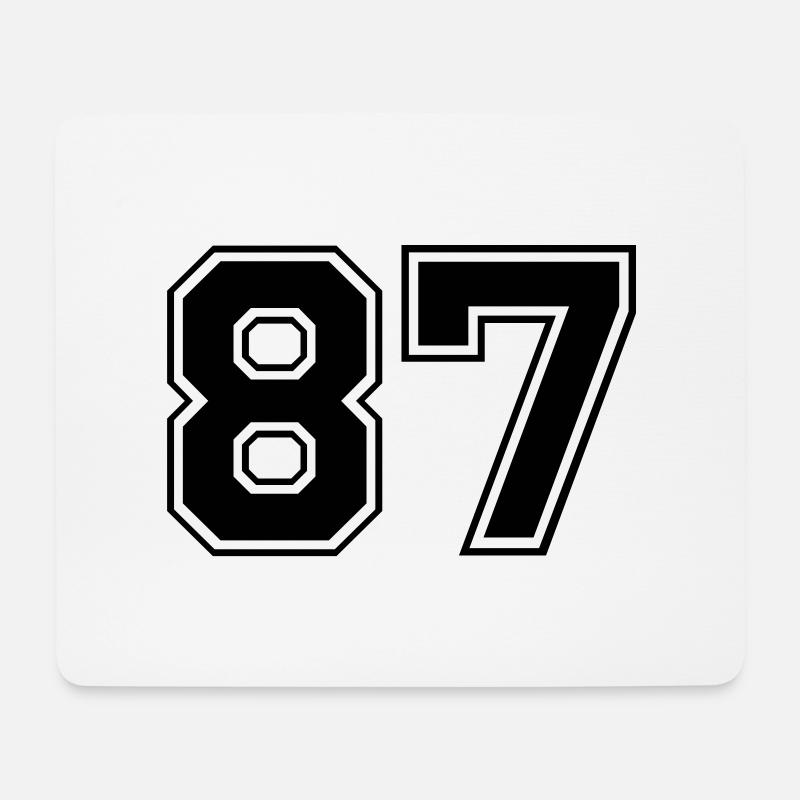 87 - Mousepad (Querformat) - Weiß