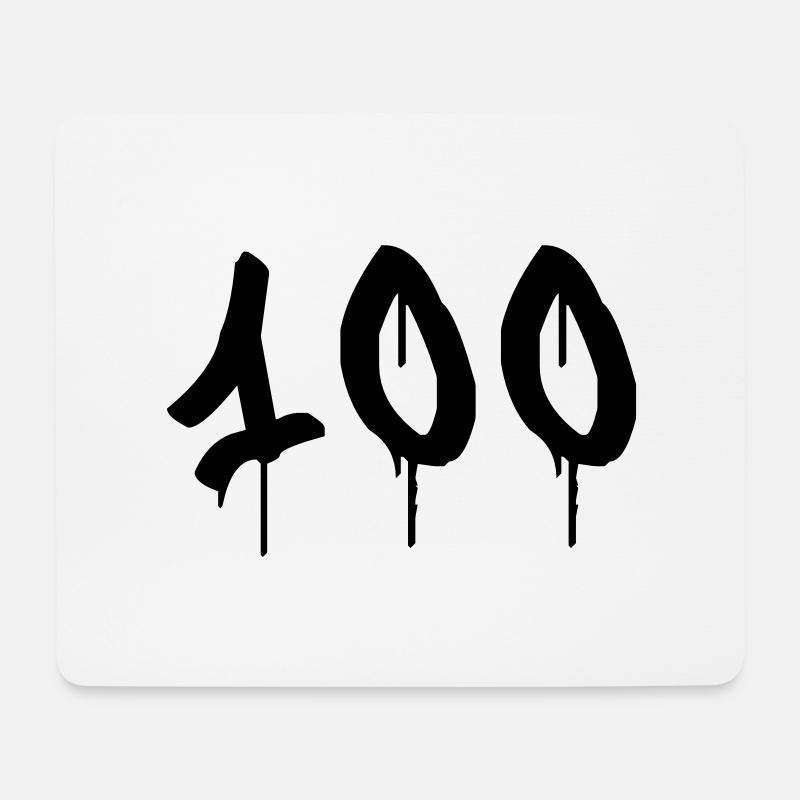 Graffiti : 100 - Mouse Pad (horizontal) - white