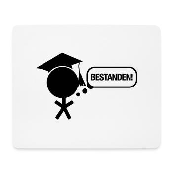 bestanden_student_f1 - Mouse Pad (horizontal) - white - Front