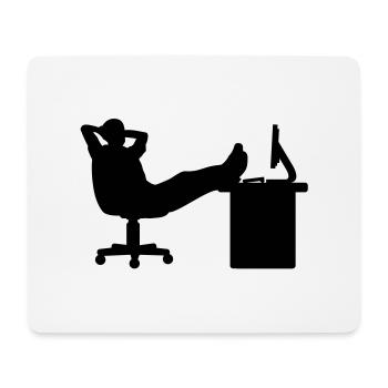 Boss relax - Mousepad (Querformat) - Weiß - Vorne