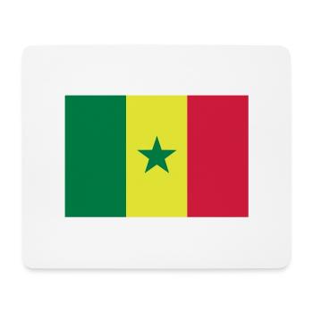 drapeau Sénégal - Senegal flag - Tapis de souris (format paysage) - blanc - Devant