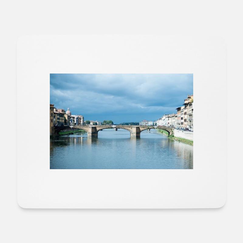 Brücken von Florenz Italien IV - Mousepad (Querformat) - Weiß