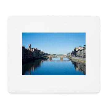 Ponts de Florence Italie V - Tapis de souris (format paysage) - blanc - Devant