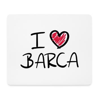 i_love_barca__f2 - Mousepad (Querformat) - Weiß - Vorne