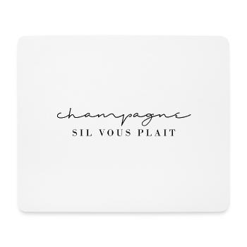 please! / Sparkling wine for all - Mouse Pad (horizontal) - white - Front