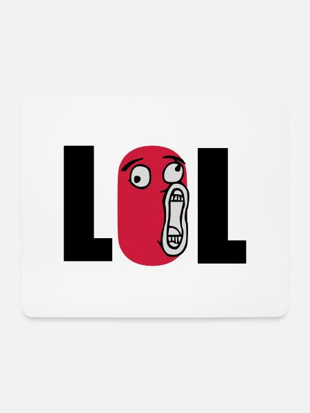 lol - Mouse Pad (horizontal) - white