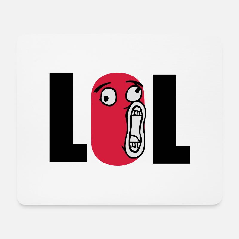 lol - Mouse Pad (horizontal) - white