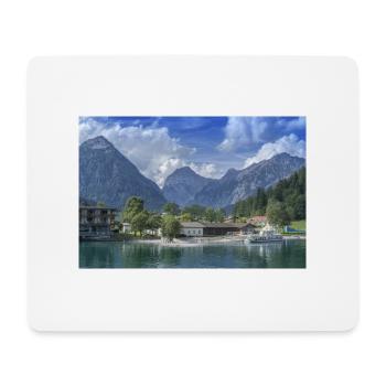 Bergblick - Mousepad (Querformat) - Weiß - Vorne