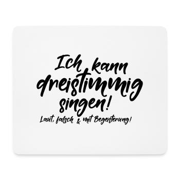 singer singing karaoke talentless wrong gift - Mouse Pad (horizontal) - white - Front