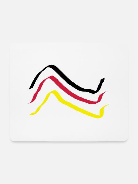 Germany World Cup Motif 2 - Mouse Pad (horizontal) - white