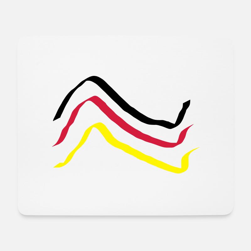 Deutschland WM Motiv 2 - Mousepad (Querformat) - Weiß