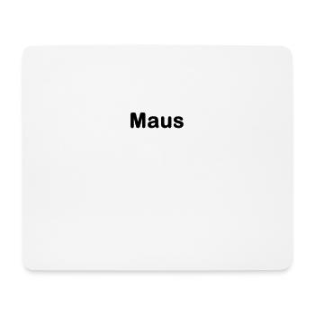 Maus - Mousepad (Querformat) - Weiß - Vorne