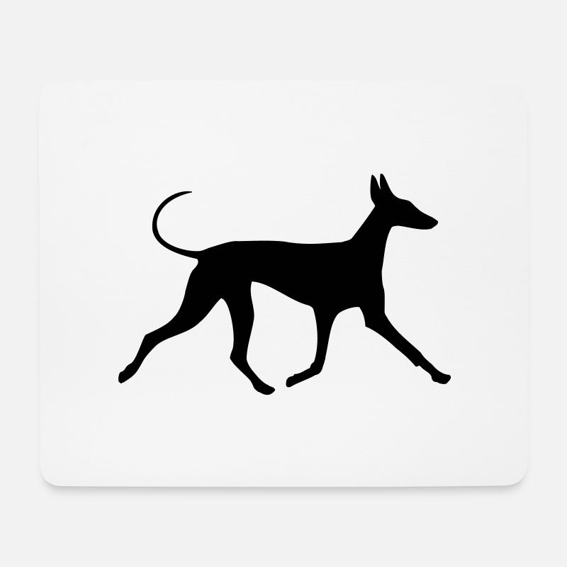 Pharao Hound - Mousepad (Querformat) - Weiß
