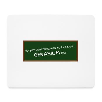 GENASIUM - Gymnasium falsch geschrieben ABIfeier - Mousepad (Querformat) - Weiß - Vorne