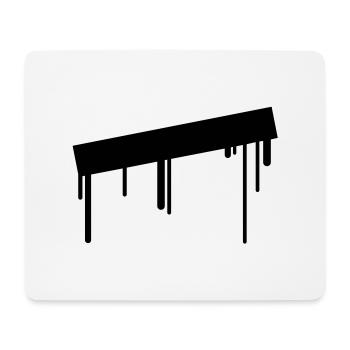 empty_graffiti_frame - Mousepad (Querformat) - Weiß - Vorne