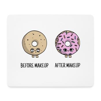 süße Make-Up Donuts Geschenk - Mousepad (Querformat) - Weiß - Vorne
