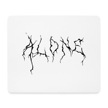 ALONE - Mousepad (Querformat) - Weiß - Vorne