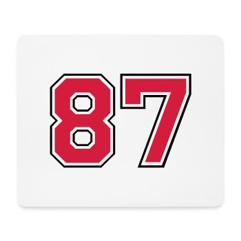 87__f2 - Mousepad (Querformat) - Weiß - Vorne