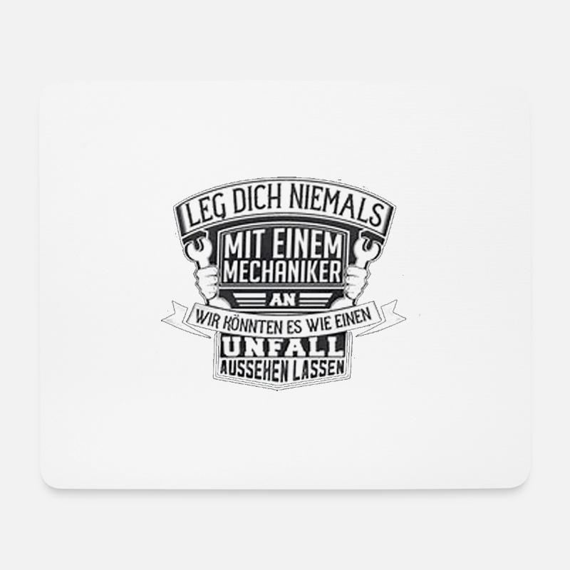 Mechaniker - Mousepad (Querformat) - Weiß