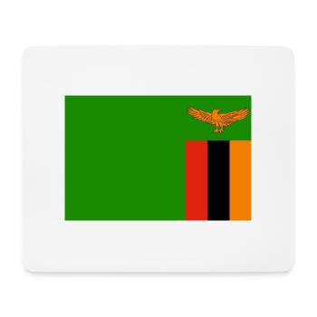 Zambia Flagg - Mouse Pad (horizontal) - white - Front