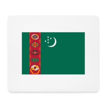 Turkmenistan Flagge - Mousepad (Querformat) - Weiß - Vorne