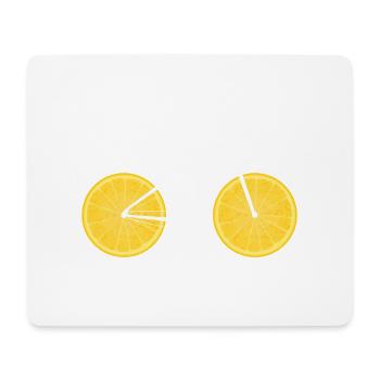 Fruit Bicycle Lemon Lime Orange / Gift - Mouse Pad (horizontal) - white - Front