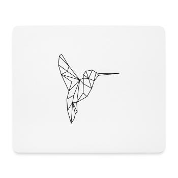 Bird Hummingbird Geometric - Mouse Pad (horizontal) - white - Front