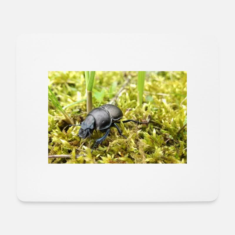 Mistkäfer Poster - Mousepad (Querformat) - Weiß