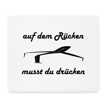 Segelflieger Modellflieger Kunstflug Geschenk - Mousepad (Querformat) - Weiß - Vorne