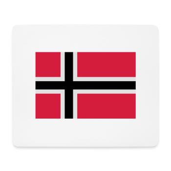 drapeau_norvege - Mousepad (Querformat) - Weiß - Vorne