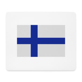 drapeau_finlande - Mousepad (Querformat) - Weiß - Vorne