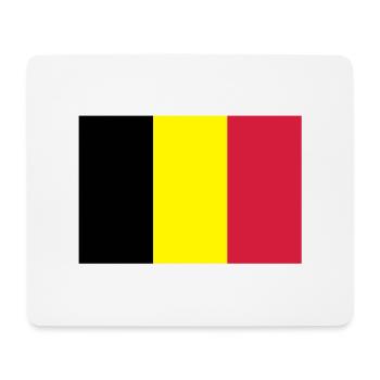 drapeau_belgique - Tapis de souris (format paysage) - blanc - Devant