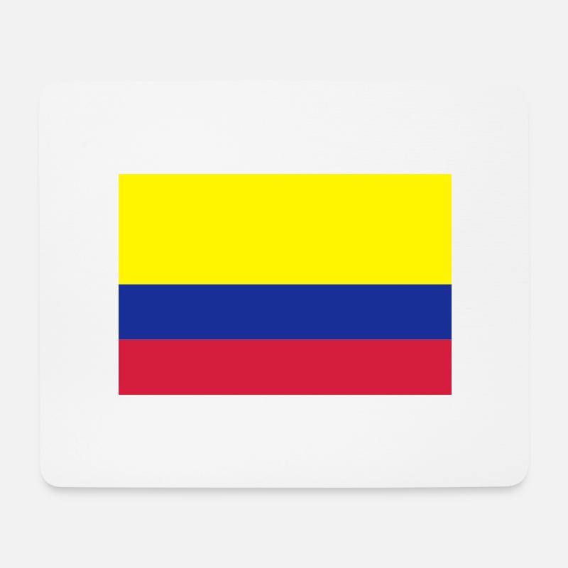 drapeau_colombie - Mousepad (Querformat) - Weiß