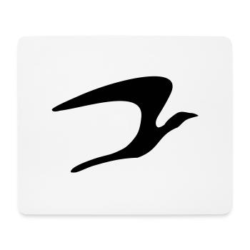 bird_vec_1fr - Tapis de souris (format paysage) - blanc - Devant