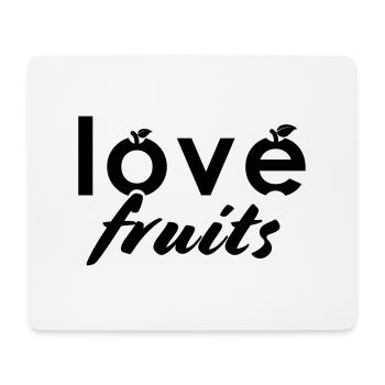 love fruits - Mousepad (Querformat) - Weiß - Vorne