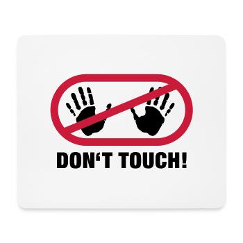 dont_touch_1__f2 - Mousepad (Querformat) - Weiß - Vorne