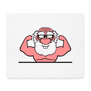 text write frame old grandfather grandfather hornbrill - Mouse Pad (horizontal) - white - Front