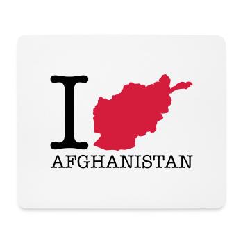 i_love_afghanistan_design_r2 - Mousepad (Querformat) - Weiß - Vorne