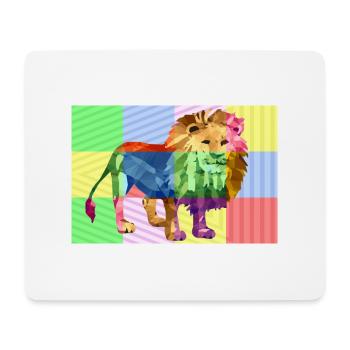 Lion - Mouse Pad (horizontal) - white - Front