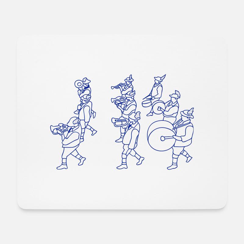 Aufmarsch - Mousepad (Querformat) - Weiß