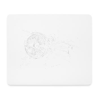 Papy moto - Tapis de souris (format paysage) - blanc - Devant