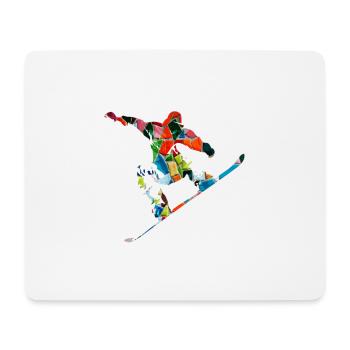snowboarder - Mouse Pad (horizontal) - white - Front