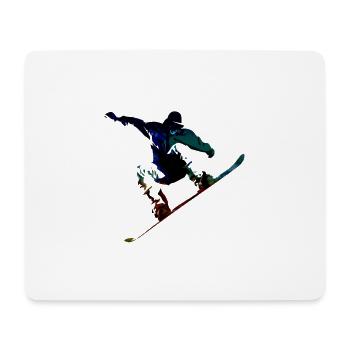 snowboarder - Mousepad (Querformat) - Weiß - Vorne