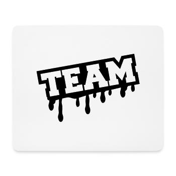 team_graffiti_wq1 - Mousepad (Querformat) - Weiß - Vorne