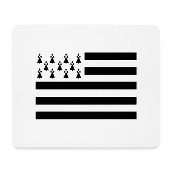 Breton flag - Mouse Pad (horizontal) - white - Front