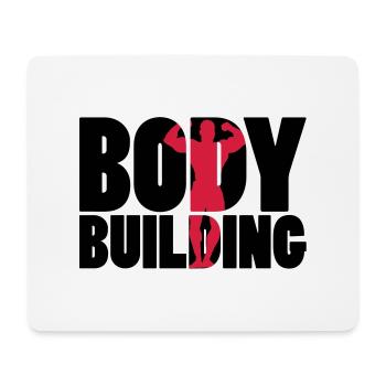 Body Building - Tapis de souris (format paysage) - blanc - Devant